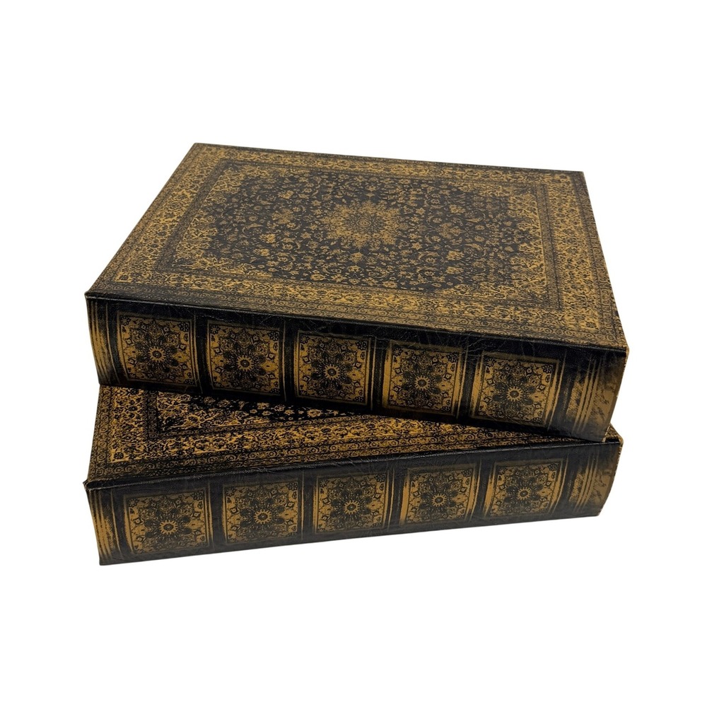 Bellagio-Italia Old World Book Box Persian High Capacity CD/DVD Storage Binder